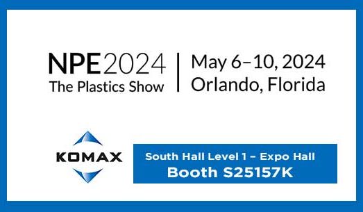 Komax will be an exhibitor at the NPE 2024 plastics show