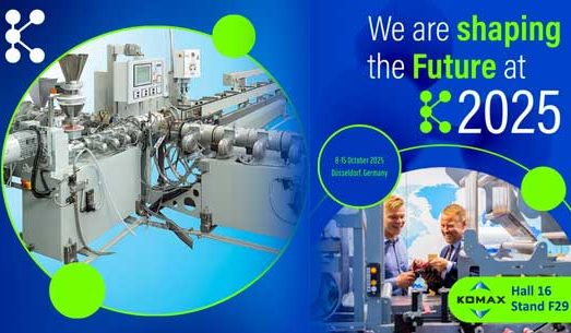 KOMAX will exhibit at the K trade fair in Düsseldorf