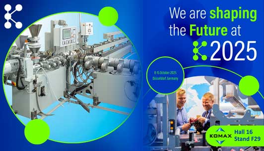 KOMAX will exhibit at the K trade fair in Düsseldorf